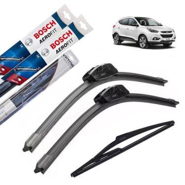 Imagem de Limpador Para-brisa Hyundai iX35 2013 2014 2015 + Traseira - Bosch e V