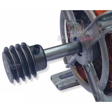 Imagem de Motor para Frangueira máquina em geral 1/4cv + polia sem fim - JJ
