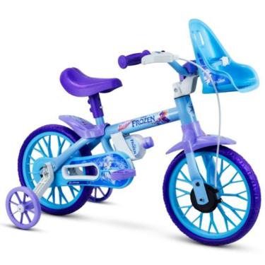 Imagem de Bicicleta Infantil Menina Aro 12 Frozen Disney
