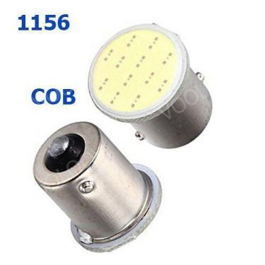 Imagem de Par lâmpada led 1156 p21w cob 1 polo ré placa e pisca 6000k - AUTOVEX