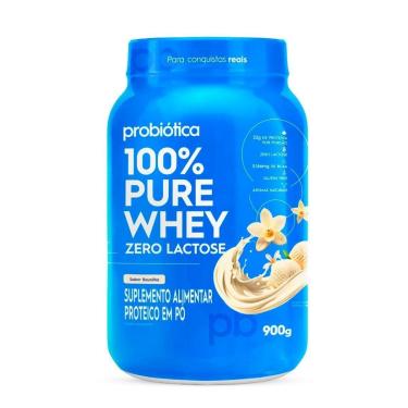 Imagem de 100% Pure Whey Zero Lactose 900g Probiótica-Unissex