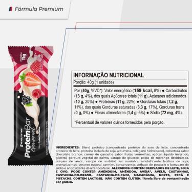 Imagem de Barra Proteica Gourmet 40g Sabor Frutas Vermelhas-Unissex