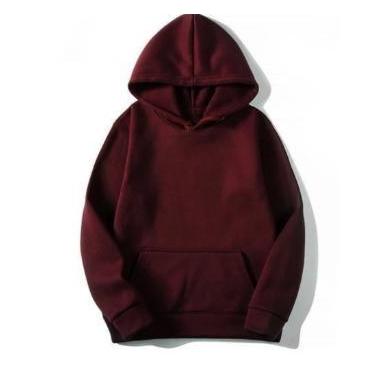 Imagem de Moletom Blusa de Frio Liso Vinho - NoBrand, Vinho tinto, GG