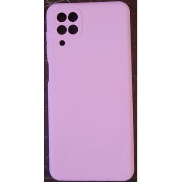 Imagem de Capa Capinha Case A12/M12 Samsung Galaxy Silicone Aveludado - CC, Rosa