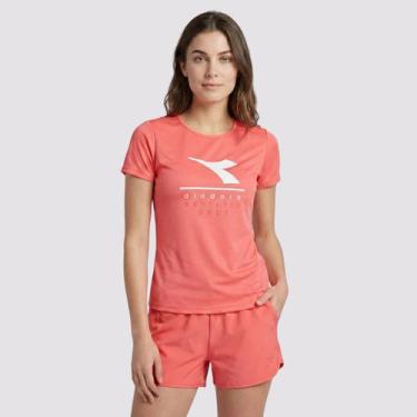 Imagem de Camiseta Diadora Basic Logo II Feminina Rosa, P