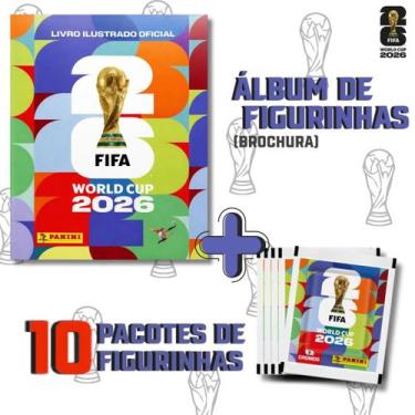 Imagem de ÁLBUM DE FIGURINHAS COPA DO MUNDO OFICIAL World Cup FIFA 2026 Capa Bro
