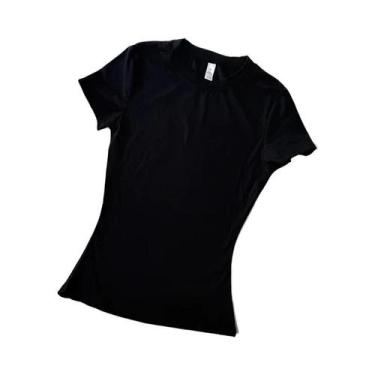 Imagem de Camiseta De Yoga Feminina De Secagem Rápida E Respirável, Top De Fitne