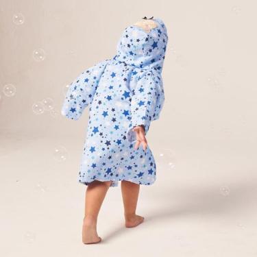 Imagem de Roupão bebê felpudo bichinhos estampado c/capuz-barato - Bublim, Urso 
