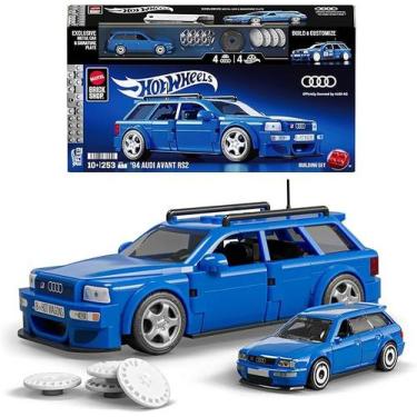 Imagem de Mattel Brick Shop Hot Wheels Jogo de Construção Speed 94 Audi Avant RS