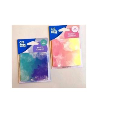 Imagem de BLOCO ADESIVO CIS STICK TREND - 20 Folhas - 7,5 x 7,5 cm, Rosa