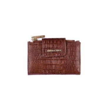 Imagem de Carteira de couro marsala Lanna Feminino, Whisky