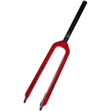 Imagem de Garfo de suspensão de bicicleta mtb garfo dianteiro de bicicleta mtb 26 27.5 29 em suspensão de bicicleta tubo reto de fibra de carbono freio a disco pm 1-1/8 "qr 9mm 450g, vermelho, 29 pole