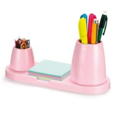 Imagem de Porta Lápis/Clips/Lembrete Rosa Pastel Maxcril - WALEU
