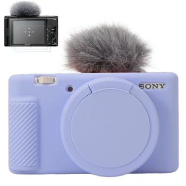 Imagem de Capa de câmera Pocoukate para Sony ZV-1, ZV1 com protetor de tela