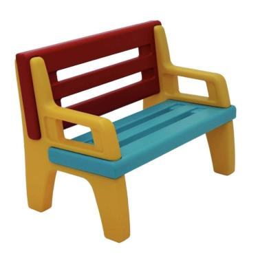 Imagem de Banco Plástico Colorido Infantil Desmontável Tramontina Pause Parquinho Criança