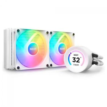 Imagem de Water Cooler NZXT Kraken Elite 240 RGB, 240mm, AIO LCD Display, White,