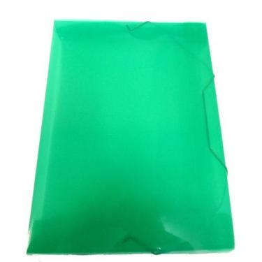 Imagem de Pasta Plástica Com Aba Elástica 4cm Verde G.kraft - GOLDEN KRAFT, Unic