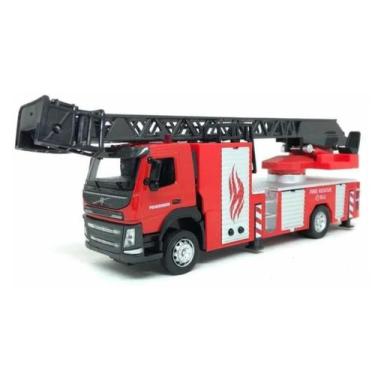 Imagem de Caminhão Volvo Bombeiro Resgate 1:50 Califórnia Action