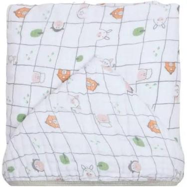 Imagem de Toalha Banho Soft Premium Papi Baby com Capuz - Papi Textil, Cinza