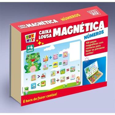 Imagem de Brinquedo Educativo Quebra-Cabeça Magnético com Lousa 2 em 1 Peças Magnéticas Toy Mix
