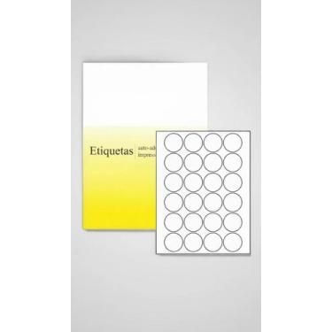 Imagem de Etiqueta Adesiva Redonda 42,33mm Branco 100 Folhas - Congratulations S