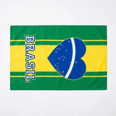 Imagem de Kit 12 Bandeira Brasil 50x70 Paixão Brasileira Decoração - Senhor Preç