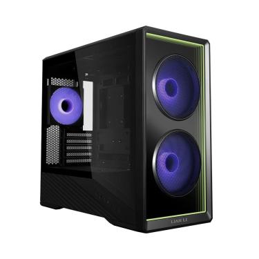 Imagem de Gabinete Gamer Lian Li Vector V150 Infinity MicroATX ARGB Com Fans Preto