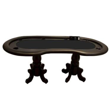 Imagem de Mesa De Poker Linha Torres com Borda Estofada e Porta Copos - 2,55x1,1