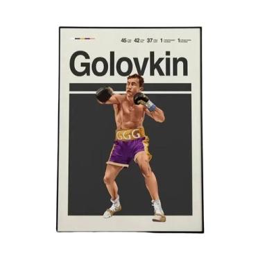 Imagem de Pôster De Boxe Canelo Alvarez, Impressão Em Tela, Minimalista, Moderno