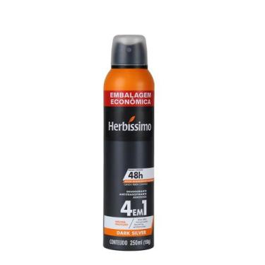 Imagem de Desodorante Antitranspirante Aerosol Herbíssimo Dark Silver 48h Mascul