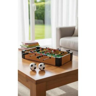 Imagem de 2x Mini Totó Futebol De Mesa Portátil C/ Placar E 2 Bolas - Congratula