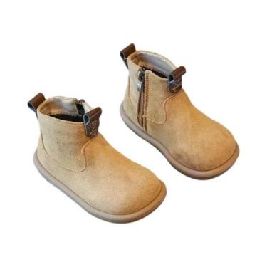Imagem de Botas De Cano Baixo Em Suede Para Bebês Meninos E Meninas, Calçados Ca