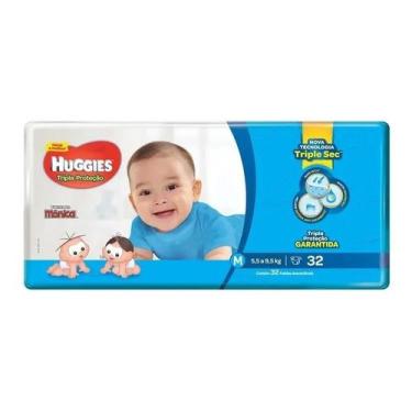 Imagem de Fraldas Huggies Rápida absorção M x 32 unidades