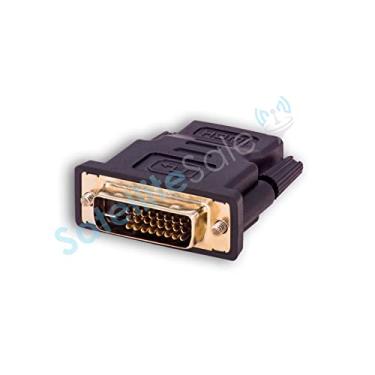 Imagem de SatelliteSale DVI-D Male to HDMI Female Adapter 4K, Bi-Directional, Gold-Plated
