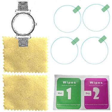 Imagem de Protetor de tela redonda de vidro octelect para mk protetor de tela de relógio inteligente MKT5024