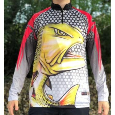 Imagem de Camiseta De Pesca Dourado Bravo - Fps 50 + Uv - Ref. 80 - Masculina -