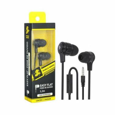 Imagem de Easy Flat Fone De Ouvido Com Microfone Preto