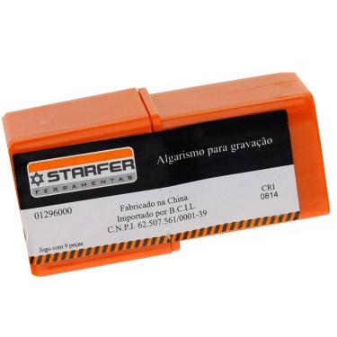 Imagem de Jogo Marcador Punção Algarismo Starfer 5mm