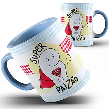 Imagem de Caneca azul Papai Flork Pai super Paizão