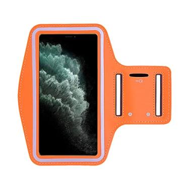 Imagem de Capa de faixa de braço de corrida esportiva para iPhone 13 X XR XS 12 mini 11 Pro Max 8 7 6 6S Plus SE 2022 2020 5 5S 4 Suporte para academia de ginástica, laranja, para iPhone 5 5S 5C