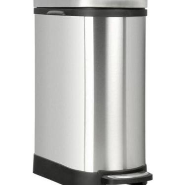 Imagem de Lixeira Estreita 10 Litros Premium 41X21X31Cm - Prateado