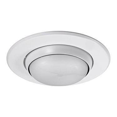 Imagem de NICOR Lighting 12,7 cm (5") Acabamento de globo ocular ajustável embutido branco (15506WH)