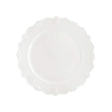 Imagem de CJ 6 PRATOS SOBREMESA PORCELANA FANCY BRANCO 20cm