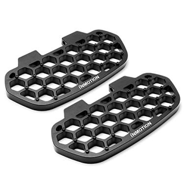 Imagem de HUAYUWA Pedais de colmeia de melhoria da série V12, V12, V12HT, monociclos elétricos, antiderrapantes, pedais off-road, acessórios de apoio para os pés de alumínio de aviação de alta densidade (preto)
