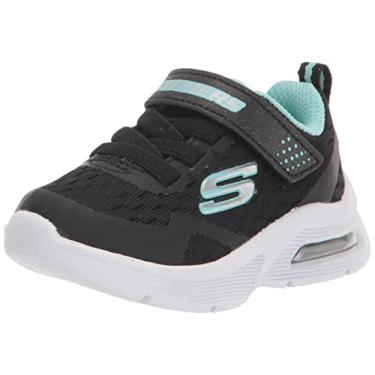 Imagem de Skechers girls Microspec Max Sneaker, Tênis Infantil Calçados, Black, 11 Little Kid US