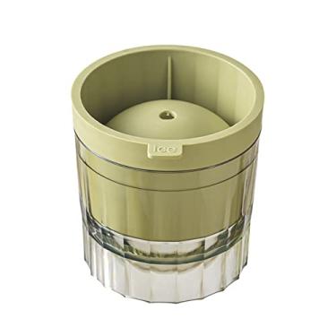 Imagem de Bandeja de cubo de gelo molde de bola de gelo de plástico transparente fabricação de cubo de gelo uísque coquetel prato de gelo molde de bola acessórios de barra de cozinha molde de cubo de gelo (cor: