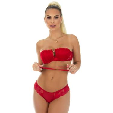 Imagem de Lingerie Tomara que Caia Alça Removível | Conjunto Chique