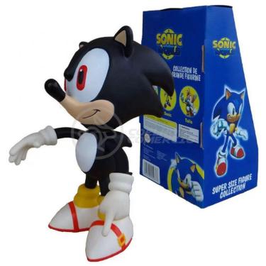 Imagem de Boneco Action Figure Shadow Sonic Black Preto Articulado 23cm