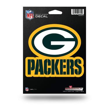 Imagem de Rico Industries Decalque de vinil recortado NFL Green Bay Packers 12,7 cm x 17,8 cm