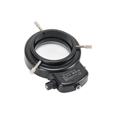 Imagem de Tingpai Anel de luz LED variável 144 pa microscópio estéreo e iluminador ajustável de câme com dimmer pa microscópio estereoscópico